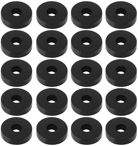 Briny River Lot de 50 rondelles plates en caoutchouc EPDM ID 3 mm OD 10 mm d'épaisseur 2,5 mm pour boulons, robinets, vis, tuyau d'arrosage, pommeau de douche, noir