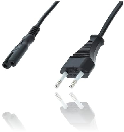 P4Y 3M Câble d'alimentation EU Plug C7 2 pôles Cordon d'alimentation pour PS5 PS4 PS3, pour Xbox Imprimante Appareils ménagers Alimentations Samsung LG Sony Sharp Téléviseur TV Petit électroménager