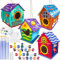 Heyzeibo DIY Vogelhaus Bausatz für Kinder, 4 Stück Holz Bastelset für Kinder zu Bauen und Malen, Vogelkasten Basteln Ostergeschenke für Mädchen Jungen Kleinkinder