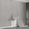Tarwanear Wood Effect Wallpaper Wood Slat Wallpaper 6 Rolls(30.18m²) Grey Wooden Slat Effect Wall Paper Natural Wooden Slatted Roll for Living Room Bedroom Office Front Desk Feature Wall