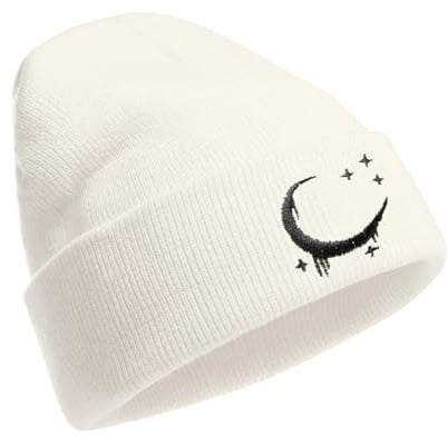 YAMEIZE Stilvolle Beanie Strick Mützen für - Damen Herren Slouchy Strick Mütze Winter Gothic Skull Cap Warme Mütze Outdoor