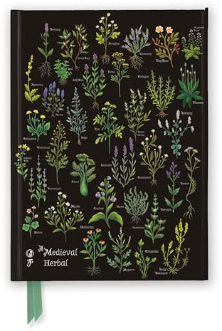 Premium Notizbuch DIN A5: Anna Stead, Mittelalterliche Kräuter: Unser hochwertiges, liniertes Blankbook mit festem, künstlerisch geprägtem Einband und ... Notizbuch DIN A 5 mit Magnetverschluss)