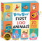 Ditty Bird Livres Parlants: 100 Animaux, 100 Mots. Livres Cartonnés interactifs pour bébés (1-3 Ans) avec Belles Illustrations et sonorités résistantes.