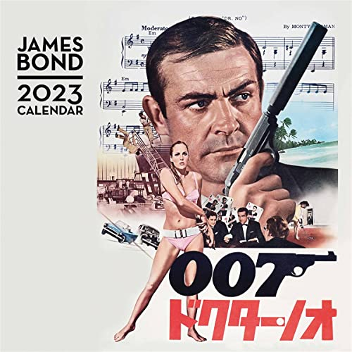 James Bond Kalender 2023 Offizieller Kalender 2023, 12 Monate, original englische Ausführung.