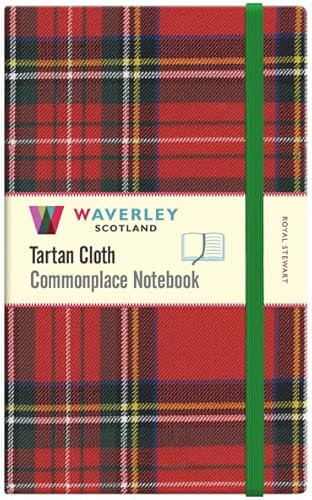 Waverley Scotland Large Tartan Cloth Commonplace Notebook - Royal Stewart Tartan (Waverley Genuine Scottish Tartan Notebook)