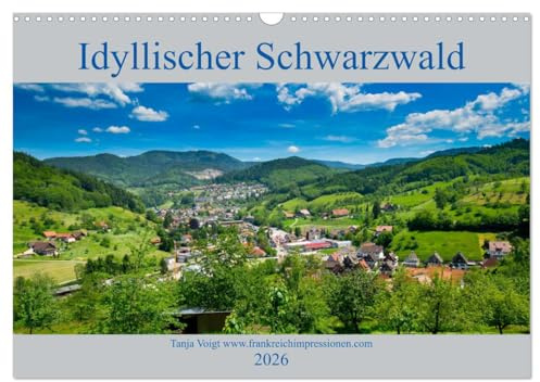 Idyllischer Schwarzwald (Wandkalender 2026 DIN A3 quer), CALVENDO Monatskalender: Wunderschöne Berglandschaften und Natur pur, der Schwarzwald ist wunderschön. (CALVENDO Orte)