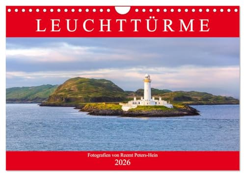 Leuchttürme des Nordens (Wandkalender 2026 DIN A4 quer), CALVENDO Monatskalender: Ein Fotokalender mit Leuchttürmen aus Deutschland, Dänemark sowie Großbritannien (CALVENDO Orte)