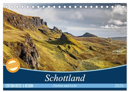 Schottland Farben und Licht (Tischkalender 2026 DIN A5 quer), CALVENDO Monatskalender: Beeindruckende Aufnahmen von den Landschaften Schottlands (CALVENDO Orte)