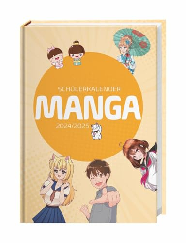 Manga Schülerkalender A5 2024/2025: 17 Monate ab August 2024. Der praktische Terminplaner im Anime-Stil für das Schuljahr 2024/25. Modern ... Format 15,2 x 21,5 cm (Schülerkalender Heye)