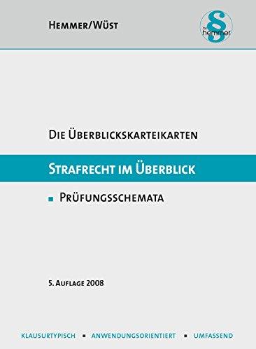 Strafrecht im Überblick: Karteikarten (Karteikarten - Strafrecht)
