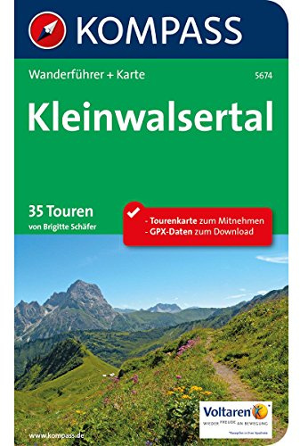 KOMPASS Wanderführer Kleinwalsertal: 2in1 Wanderführer mit Extra-Tourenkarte 1:25.000, 35 Touren, GPX-Daten zum Download