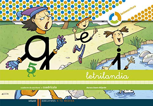Letrilandia - Cuaderno de escritura 5. Cuadrícula