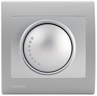 Va et Vient Variateur 500W Silver Delta Iris + Plaque basic Silver