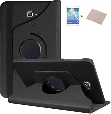 FULOZO A6 Fulozo Samsung Galaxy Tab 10.1 2016 T580 T585 Hülle – 360 Grad drehbare Premium-PU-Lederhülle mit Standfunktion und automatischem Schlaf-/Aufwachmodus für Samsung Galaxy Tab 10,1 Zoll Tablet
