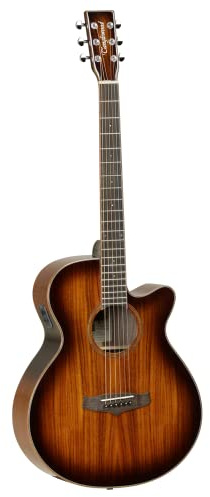 Tanglewood: Winterleaf Folk Cutaway Electro Acoustic Guitar - Koa. Elektro-Akustische Gitarre