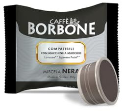 Caffè Borbone Mezcla de Café Negra - 50 Cápsulas - Compatibles con Máquinas de Café Lavazza Espresso Point