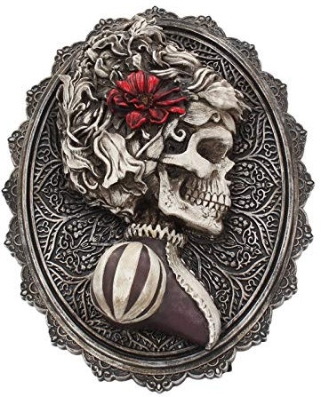 Nemesis Now Wunderschönes Wandschild, 22 cm, grau, Polyresin