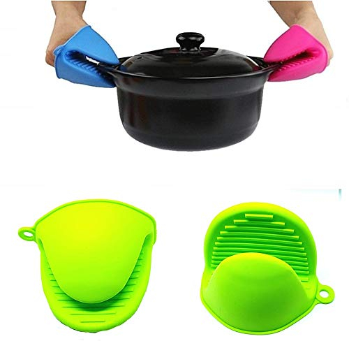 Lovelegis Presine silicone da cucina per pentole guanti da forno resistenti al calore antiscivolo - confezione 2 pezzi verde visto in tv - Idea regalo Natale e compleanno