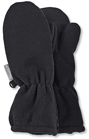 Sterntaler Unisex Baby Ruskindhandske Cold Weather Gloves, Schwarz, 2 EU