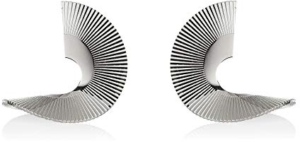 Namana Pendientes grandes en espiral para mujer. Pendientes de diseño para mujer. Pendientes llamativos para mujer con caja de regalo, Acero aleado