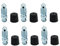 Bremsenentlüftungsschrauben, Entlüftungsventil, Bremssattel-Entlüftungsschraube mit Gummikappe, M8 x 1,25–25,2 mm, H9405–6, 105182, 639520, 6 Stück