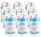 LZH FILTER Filtro Universale per Sedimenti d'Acqua 9 Pezzi, Elemento Filtrante Ricambio per Filtro in Polipropilene Cotone PP 5 Pollici, Adatto per La Cucina Casa-1 Micron