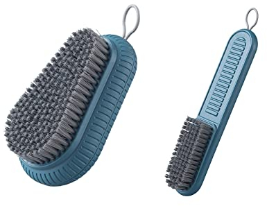2 Pcs Cleaning Brush Laundry Scrub Brush Household Cleaning Brushes Tool for Home, Clothes, Shoes and Kitchen,One Size,DV-0096