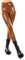 Fashion Design Leggings Damen Wetlook Lederlook Lack Optik Thermo Leggings High Waist Hose (M/L, Braun)