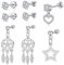 Mayhoop 16G Edelstahl Lobe Knorpel Helix Tragus Ohrstecker 6mm 8mm Flat Back Diamond Lip Labret Bar Silber Schwarz Rose Gold