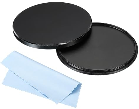 PATIKIL 67mm Lens Cap, Camera Lens Cap Cover Universal Lens Filter Stack Cap Front Metal Protective Case Cover with Cleaning Cloth for Photography Camera Filter