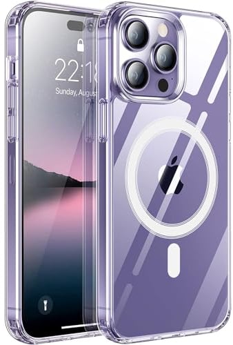 Oprimio Magnetic Case for iPhone 11 Pro - Transparent Mobile Phone Case, Strong Magnet, Scratch-Resistant PC Back - Compatible with MagSafe Accessories