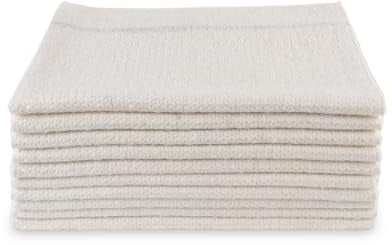 Hypafol Scheuertuch 60x70cm 10 Stück | Bodentuch, mühelose Reinigung |vielseitig verwendbare Putzlappen, hohe Saugkraft, Waschmaschinengeeignet, weiß | Nadelvliestuch für verschmutzte Oberflächen (10)