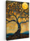 MuchoWow© Quadro Camera Da Letto 80x120 cm Quadri Soggiorno Decorazione Parete Quadri Moderni Su Tela Stampe Foto Con Cornice Quadretti PosterAlbero della vita - Luna - Fiori - Oro - Arte