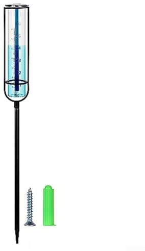 Pluviomètre en verre robuste pour mesurer les précipitations dans la cour et le jardin