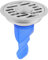 Bodenablauf, Anti-Geruch Edelstahl Badezimmer Bodenablauf Anti-Blockage Maßnahmen Abfallablauf Ablaufraster (9 cm Silikon-Bodenablauf mit doppeltem)