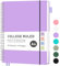 RETTACY Notizbuch A4 Liniert, Leichtgewicht Ringbuch, Tagebuch 55 Blatt / 110 Seiten Zum Schreiben, Notepad 100 GSM, College-liniertes PVC Journal 21,5 x 27,9cm - Lila