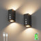 Aipsun 2 PCS applique a batteria LED con rilevatore di movimento nero, 6000mAh, lampada da parete 650LM wireless con(sensore/OFF/ON), 6W 3000K bianco caldo per scale, corridoio, soggiorno