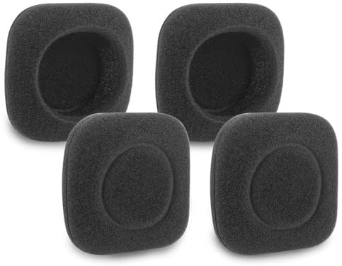H150 - Almohadillas de repuesto para auriculares Logitech H150 H151 H130 H250, 2 pares de almohadillas de espuma de esponja más suave (negro, 2 pares)