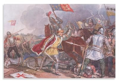 Wandkunstdruck, Motiv: Richard The Third at Bosworth von John_Atkinson_Grimshaw auf Leinwand, Wandkunst, Poster, Rollbild, Druck, Wanddekoration, Heimposter, 40 x 60 cm
