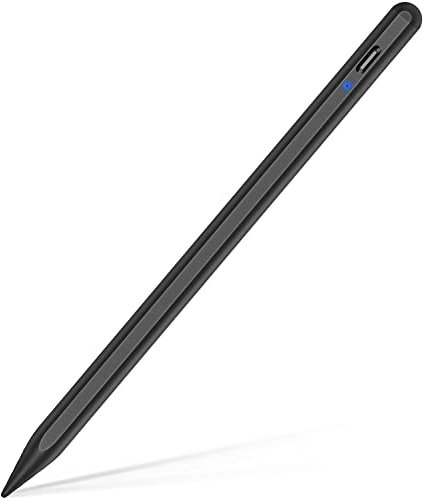 iPencil Stylet pour iPad 2ème génération avec stylet magnétique sans fil pour iPad 6/7/8/9/10, Mini 5/6, Air 3/4/5, Pro 11 1/2/3/4 12,9 3/4/5/6 Noir