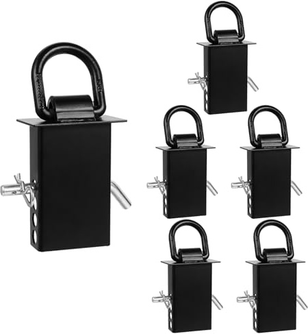 D-Ringe für Anhänger, Spanngurte mit Anhängerkupplung, 5,1 x 10,2 cm, 5,443 kg, robust, 6 Stück