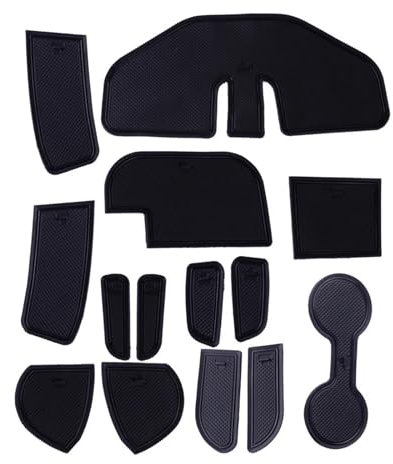 YYTEMD Anti-Rutsch-Matte Für Nissan Für Navara NP300 D23 2015-2020 2021 2022 Autotür-Torschlitz-Getränkehaltermatten Pads rutschfest