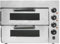 ACROSSPART Forno Elettrico per Pizza in Acciaio Inox, 3000 W, Doppio Forno Con Timer Fino a 60 Minuti, Temperatura Fino a 350 °C