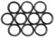 O-Ringe 1mm Schnurstärke NBR 70 1-20mm Innendurchmesser Dichtungsringe (5, 5x1)