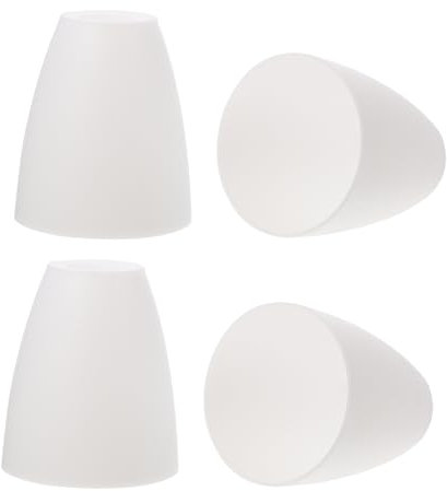KONTONTY 4stücke Weißer Kunststoff Lampenschirm Für Zuhause Als Leuchtenschirm Und Lampe Schirm Licht Zubehör Und Deckenleuchtenabdeckung Installieren