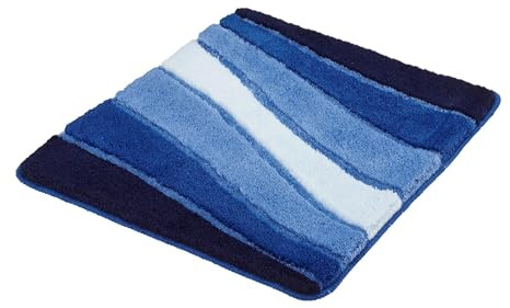 Kleine Wolke Badteppich Ocean Royalblau 55 x 65 cm | OEKO-TEX zertifiziert, für Fußbodenheizung, maschinenwaschbar, 100% Polyacryl