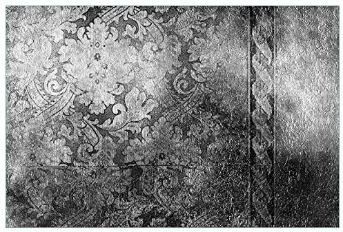 Wallario Küchenrückwand selbstklebend 90 x 60 cm, Motiv: Schnörkelmuster in grau | Spritzschutz abwischbar & pflegeleicht