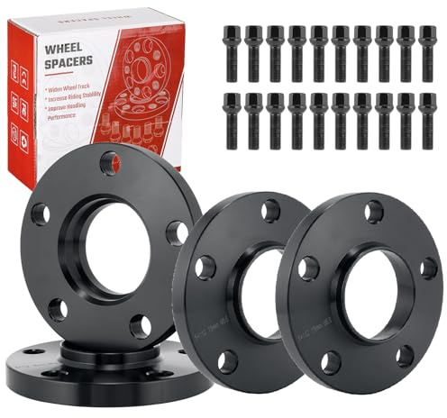 4-TLG Spurverbreiterung 5x112mm (VA 30mm HA 40mm) Ø66,6 Nabenzentriert Spurplatten Set Kompatibel mit Audi A4 A5 A6 A7 Kompatibel mit Mercedes, Distanzscheiben inkl. 20 Radschrauben M14x1,5x40/45mm