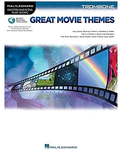Great Movie Themes - -For Trombone- (Book & Online Audio): Play-Along, Sammelband, Download (Audio) für Posaune (Hal Leonard Instrumental Play-along): For Trombone Instrumental Play-Along