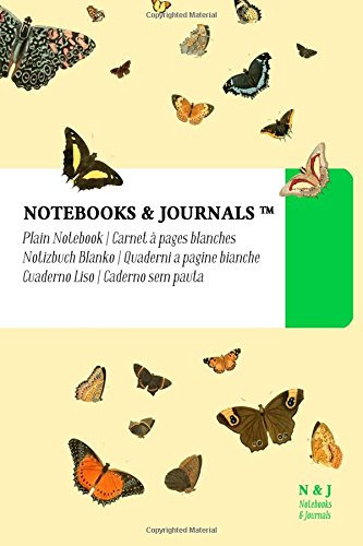 Notebooks & Journals, Butterflies (Nature Collection) Pocket, Plain, Soft Cover: (4 x 6)(Classic Notebook, Journal, Sketchbook, Diary, Composition Notebook)